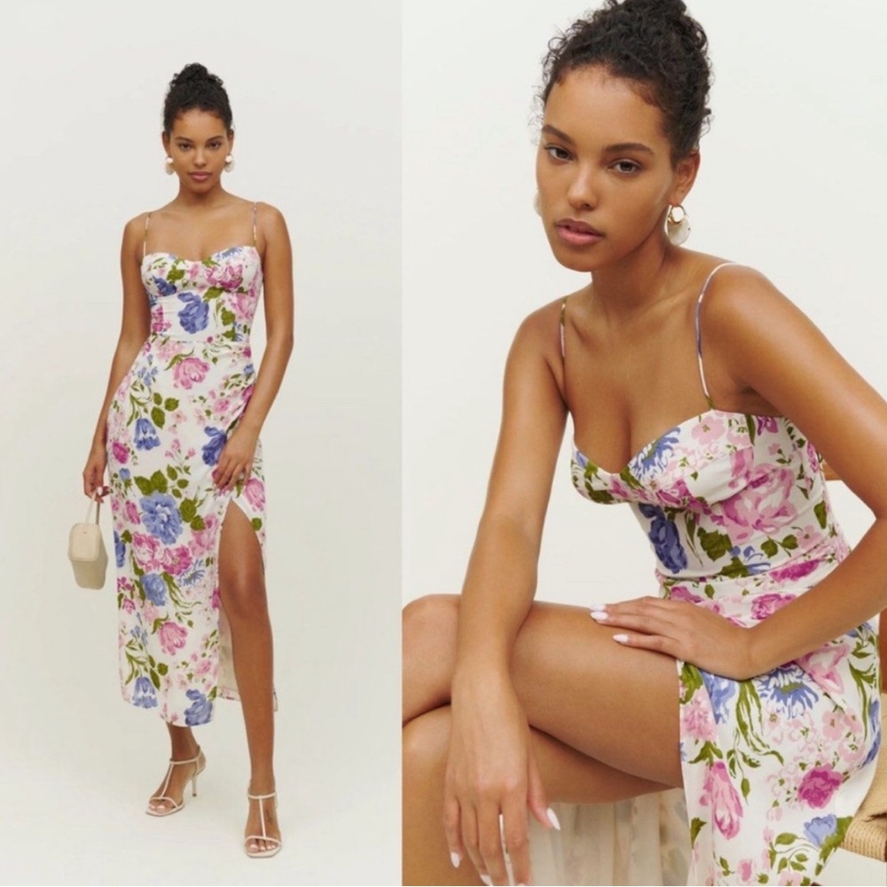 NWT Reformation Kourtney Midi Dress